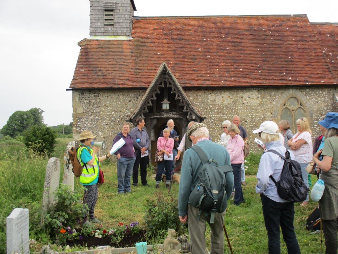 Binsted Arts Festival - Reading by Michael Wishart's grave